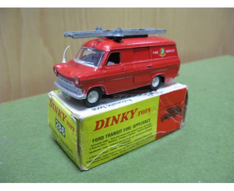 Dinky Toys No. 286 Ford Transit Fire Appliance With Automatic Hose Re-wind, overall good plus, some chipping to raised edges,