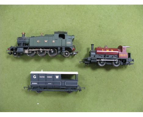 Two "OO" Gauge/4mm Unboxed Tank Steam Locomotives - Lima 2-6-2 Prarie, GWR green, R/No. 4589, plus Hornby 0-4-0 'Pug', LMS re