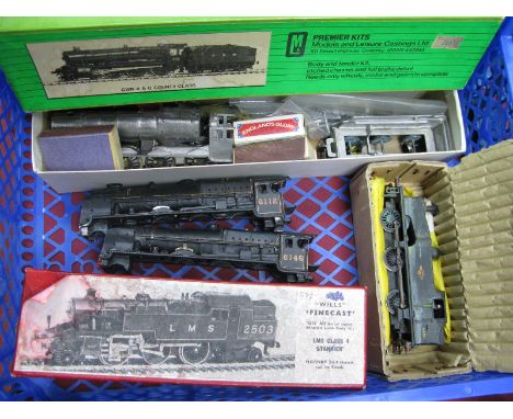 A Quantity of "OO"/ Gauge/4mm Kits, completed model etc; 2 Royal Scot 6P Bodies R/No's 6112 and 6146. A J50 (J23) 0-6-0 Tank 
