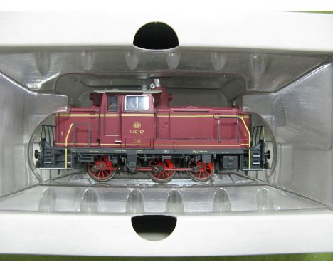 Marklin "HO" Gauge Ref 37655 DB Railway Class V60 Diesel 'Switch' Engine 0-6-0 R/No. V60.107, excellent boxed condition.