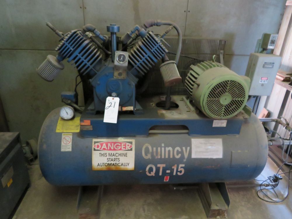 Quincy mod. QT15, 15hp Tank Mtd. Air Compressor