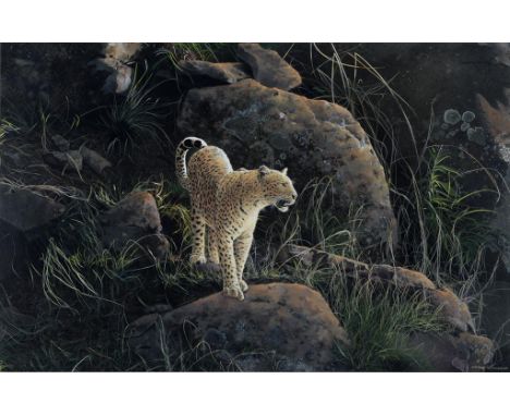 STEVEN MCLOUGHLIN - FIRST LIGHT, SIGNED, ACRYLIC ON BOARD, ARTIST LABEL VERSO 2004, 66.5CM X 72.5CM