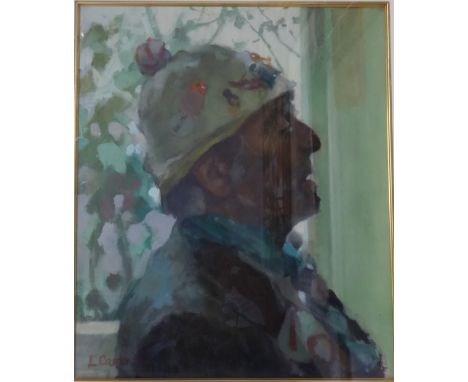 Louisa Courtnell (Student of Robert Lenkiewicz 1941-2002), original portrait, 41cm x 34cm.