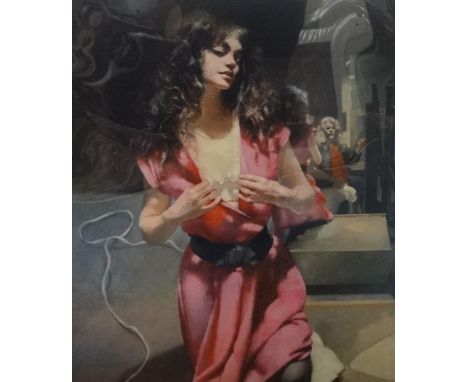 Robert Lenkiewicz (1941-2002), print facsimile signature, 'Painter with Karen H/C (Hors de commerce, a printers copies and no