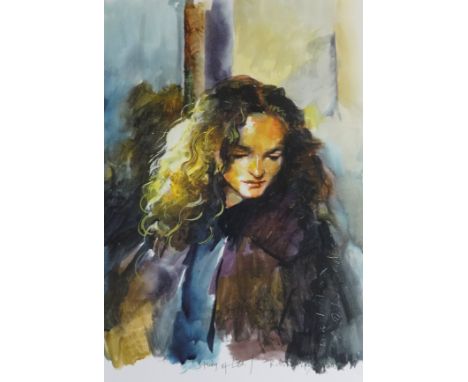 Robert Lenkiewicz (1941-2002), 'Study of Lisa', print (one of three copies made by the Armada Gallery for the artists own rec