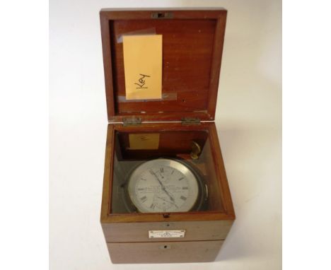Naval 2 day marine chronometer by Kullberg A marine chronometer no. 9225, first quarter of the 20th century, by Victor Kullbe