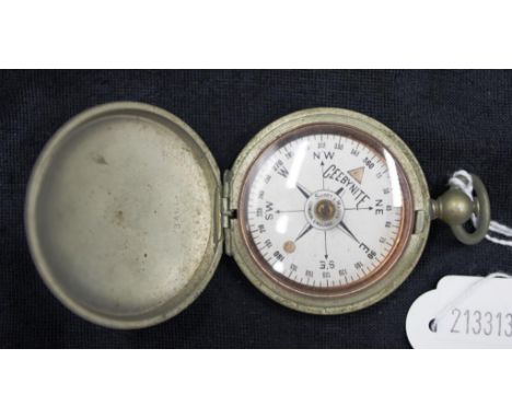 Short &amp; Mason "Ceebynite" pocket compass 6cm x 4.5cm approx