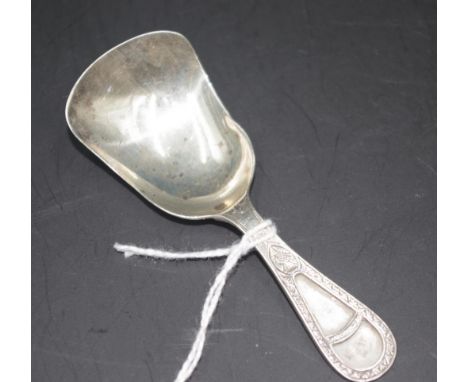 George V sterling silver caddy spoon hallmarked Birmingham 1935, maker: Joseph Cook &amp; Son, approximate total weight 10 gr