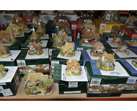 THIRTY NINE LILLIPUT LANE SCULPTURES FROM THE BRITISH COLLECTION, mostly boxed and with deeds, to include The Stonemason, two