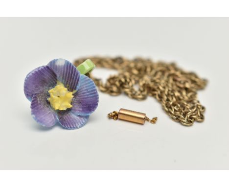 A YELLOW METAL PRINCE OF WALES CHAIN, fitted with a spring clasp, stamped 375, length 520mm, approximate gross weight 5.9 gra