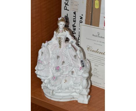 A BOXED ROYAL DOULTON 'CINDERELLA' FIGURINE, first in  the Fairy Tale Princesses collection, limited edition 10/4950, with bo