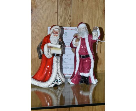 A ROYAL DOULTON 'FATHER CHRISTMAS' HN5040 AND A LIMITED EDITION ROYAL WORCESTER FOR COMPTON &amp; WOODHOUSE 'FATHER CHRISTMAS