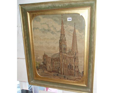 Continental tapestry picture of Chartres Cathedral