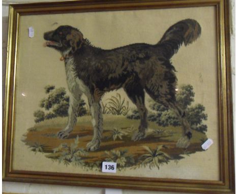 Tapestry picture of a dog