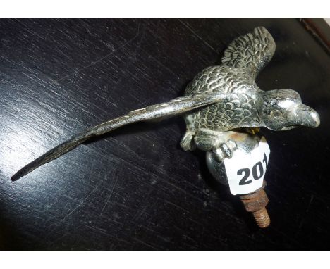 Vintage Desmo of Birmingham chrome eagle car mascot