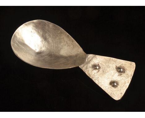 BREON O'CASEYAn extremely rare silver caddy spoonHall marked Birmingham 1981 and with makers mark(See illustration)