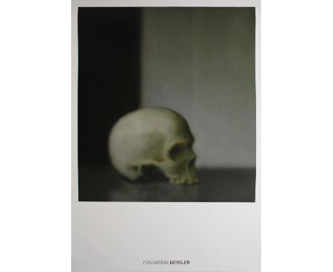 GERHARD RICHTER Skull Offset lithograph 1983 100 x 70cm. 