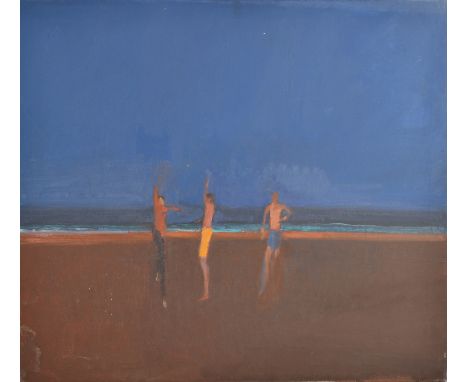 JOHN MILLER On the Beach Oil on canvas81 x 91cmWe are obliged to Michael Truscott for helping us to identify this painting. T