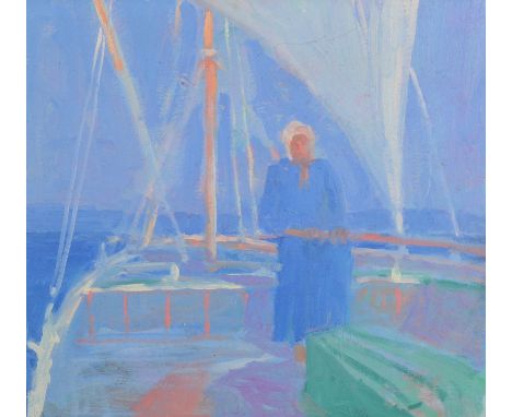 JOHN MILLER On the NileOil on canvas50 x 56cm We are obliged to Michael Truscott for helping us to identify this painting. Th