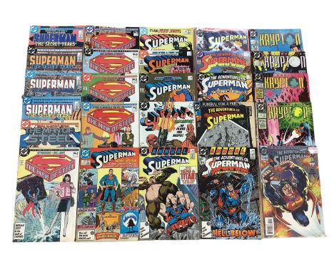 Quantity of DC Comics, Superman. (1987) Superman #1-4 First appearance of Bloodsport, (1986) Superman #423, The Man of Steel 