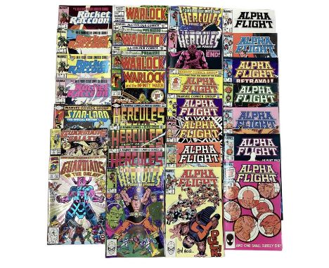 Marvel Comics Alpha Flight (1983 to 1988) an incomplete run from issue 1 - 53, to include annuals and later issues. Together 