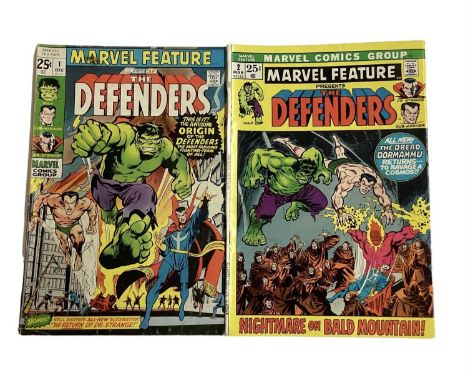 Marvel Comics Marvel Feature presents The Defendes #1 and #2 (1971 and 1972). The first and second apperance of The Defendes 