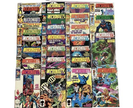 Marvel Comics The Micronauts. To include The Micronauts #1 (1979) first apperance of Baron Karza, a group of The Micronauts t