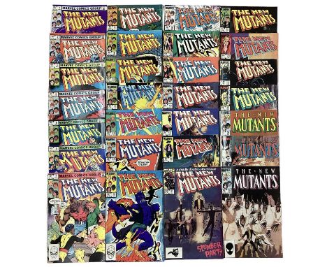 Marvel Comics The New Mutants (1983 to 1987). A complete run from issue 1 - 57, together with issue 100 (1991) First apperanc