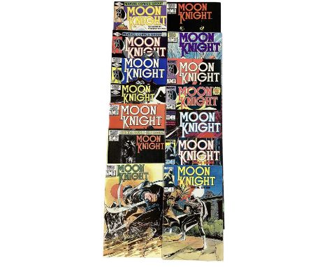 Marvel Comics Moon Knight (1980's). To include Moon Knight #1 (1980) first apperance of Bushman and Khonshu, issues 24, 25, 2