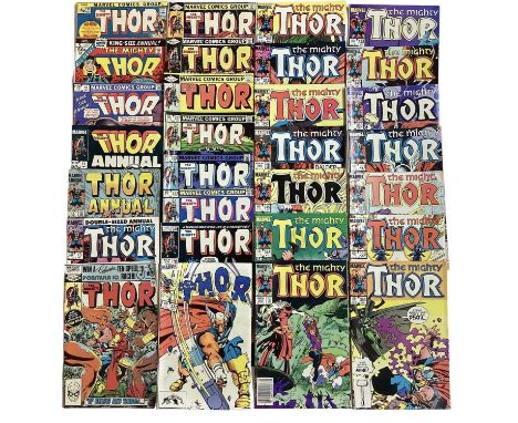 Marvel Comics The Mighty Thor (Mostly 1980's). Group of Thor comics to include issue 337 (1983), First apperance of Beta Ray 