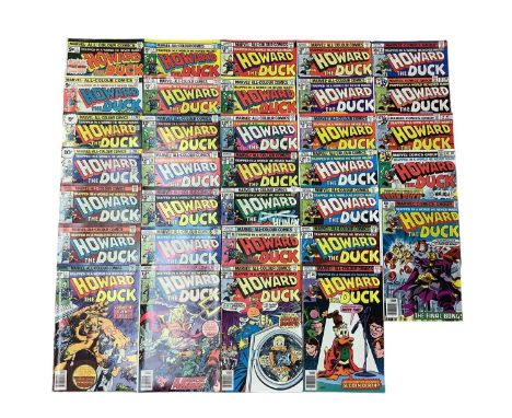 Howard The Duck #1-31 (1976-79) - Marvel Comics - US &amp; UK Price Variant - unbroken run of the original 31 issue series Fi