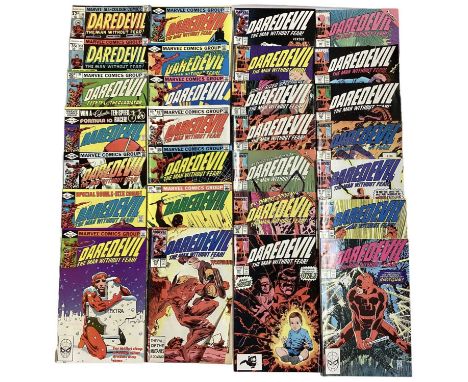 Marvel Comics Daredevil (mostly 1980's and 1990's). To include issue 150 (1978) first appearance of Paladin, issue 181 (1982)