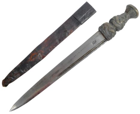 An 18th Century Scottish Highlanders all metal dirk / dagger. The dirk having an a heavy metal&nbsp;
Celtic basket weave hilt
