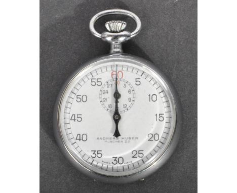 A WWII Second World War Third Reich Nazi German Kriegsmarine Officers Torpedo / Artillery stopwatch timer.&nbsp;Black dial an