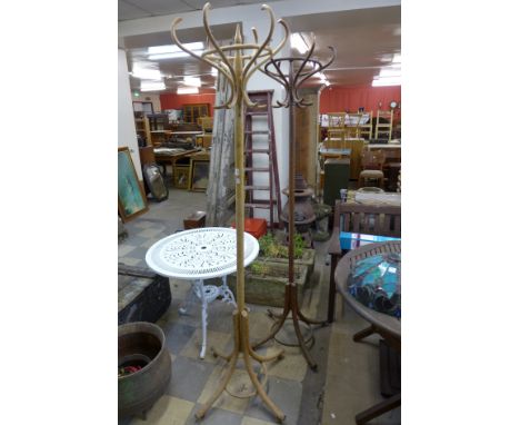 Two bentwood coat stands