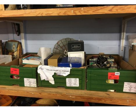 A shelf of assorted, to include fishing books etc.