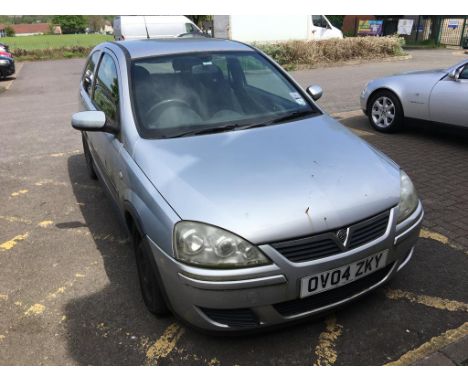 A silver Vauxhall Corsa, first registered 2004, petrol (spares and repairs)