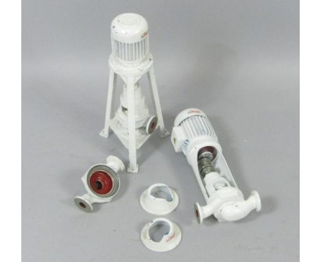 Two various rotary pumps, with other accessories, H & Y, 46cm high, (qty), (AF) 