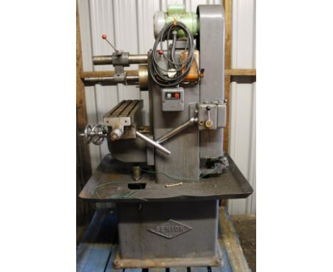 A Tom Senior horizontal milling machine, driven by a Radette Q1432.G power saw with Brooke, Crompton Parkinson Mosses Grybhon