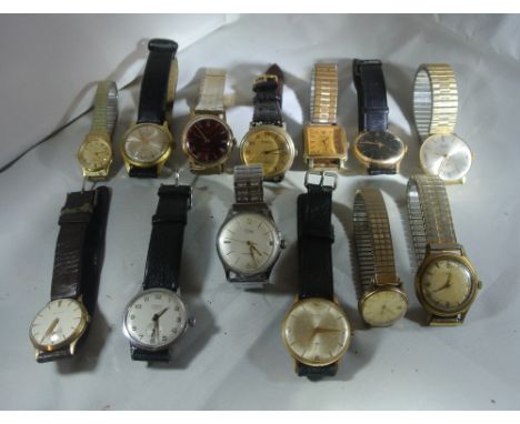 WATCHES - A collection of 12 various mechanical watches by various makers such as Avia, Smiths, Timex, Sekonda etc. Untested.