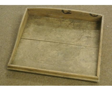 FURNITURE/ HOME - A large Irish wooden tray/ table top in need of some light restoration.