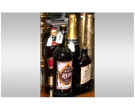 Four Bottles Of Alcohol To Include Mercier Extra Dry Champagne 75cl, Haig's Blended Scotch Whisky Gold Label, Johnnie Walker 