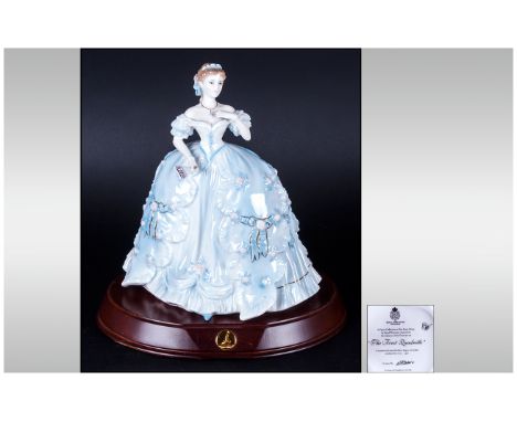 Royal Worcester Numbered and Ltd Edition Figure, Num.9317. The First Quadrille ' Henrietta ' RW.4538. Issued 1992. Height 8.2