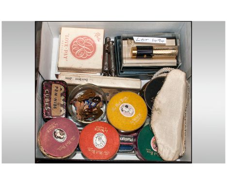 Good Box Of Mixed Collectables Comprising Five Wade Whimsies From The Hat Box Series, Ten Robertsons Golden Shred Pin Badges,