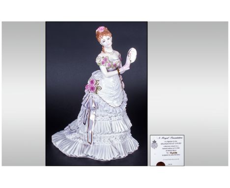 Royal Worcester Ltd Edition Figure ' A Royal Presentation ' R.W. 4674, Modeler John Bromley, Issued 1996. Height 8.5 Inches, 