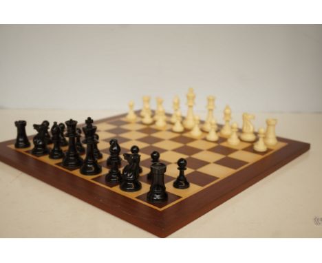 WE Games Folding Wood Travel Chess Set- 11.5 in Walnut Veneer Board