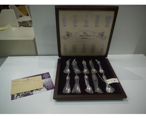 A set of ten silver commemorative spoons 'The Queens Beasts Collection', by Toye Kenning & Spencer, Birmingham 1977 for the Q