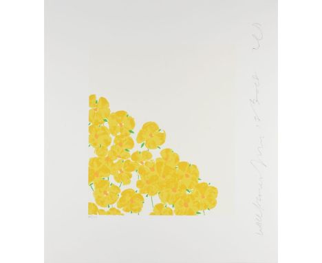 Donald Sultan (American, born 1951)Wallflower 7, from 'Wallflowers Suite' Screenprint in colours, 2008, on wove, signed with 