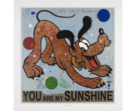 David Spiller (British, 1942-2018)You Are My Sunshine (Pluto) Screenprint in colours, 2013, on wove, signed, titled and numbe