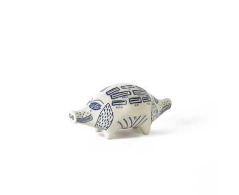 Grayson Perry (British, born 1960)Piggy Bank Painted and glazed ceramic multiple, 2017, with the artist's monogram on the und